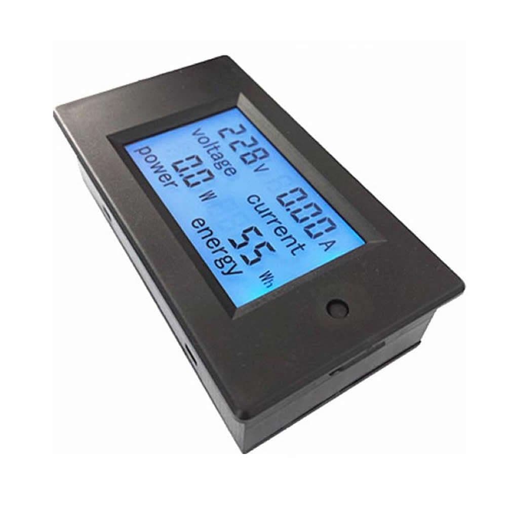Feamos AC 80-260V LCD Digital 20A Volt Watt Power Meter Voltmeter Ammeter