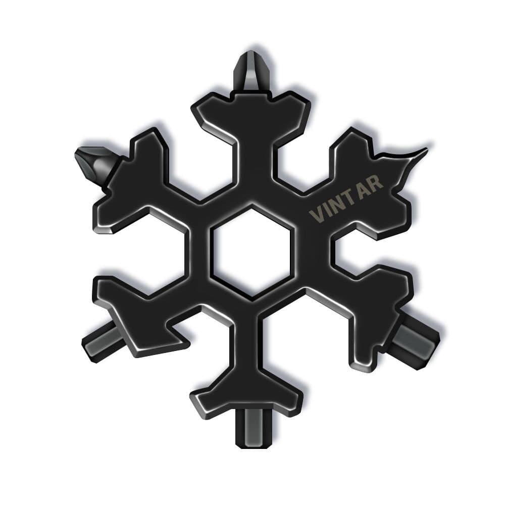 Stocking Stuffers for Men, 18 in 1 Snowflake Multitool,Christmas Men Dad Gifts, Cool Gadgets Hand Multi Tool Outdoors Camping Portable Bottle Opener Flat Screwdriver Kit Wrench