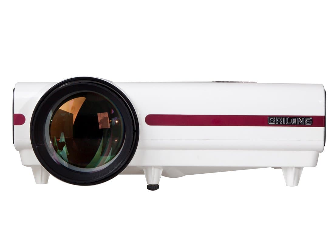 Full HD LCD Projector Home Theater Video Projector Native 720p Support 1080p LED Lamps 20000 hours 3600 Lux 200” Compatible with HDMI VGA USB AV Cable EL1280