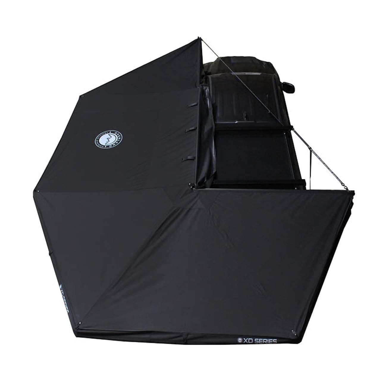 Overland Vehicle Systems Driver Side XD Nomadic 270 Degree Awning with Lights | Includes Travel Cover | Waterproof Fabric | 129 SQ FT Coverage