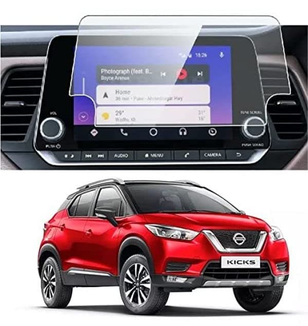 Unbreakable Infotainment Screen Protector Compatible with NISSAN KICKS (7 Inch) (Transparent)