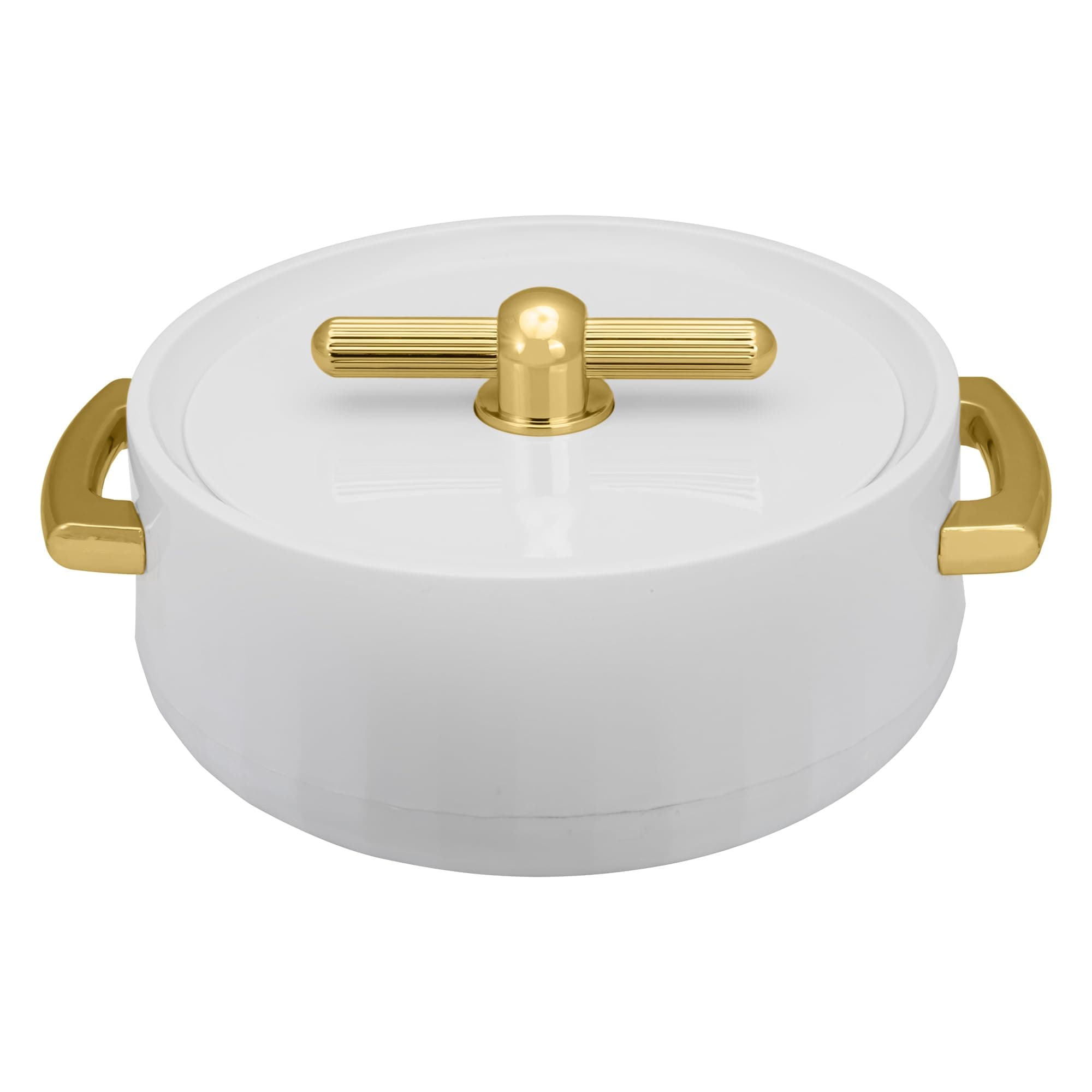 SELVEL Elegance Casserole | Advanced PU Insulation | Elegant Design Hot Pot | Hot Case Keeps Food Hot & Fresh for Hours | Serve Chapati, roti, Biryani and More (Classic White, 1700)