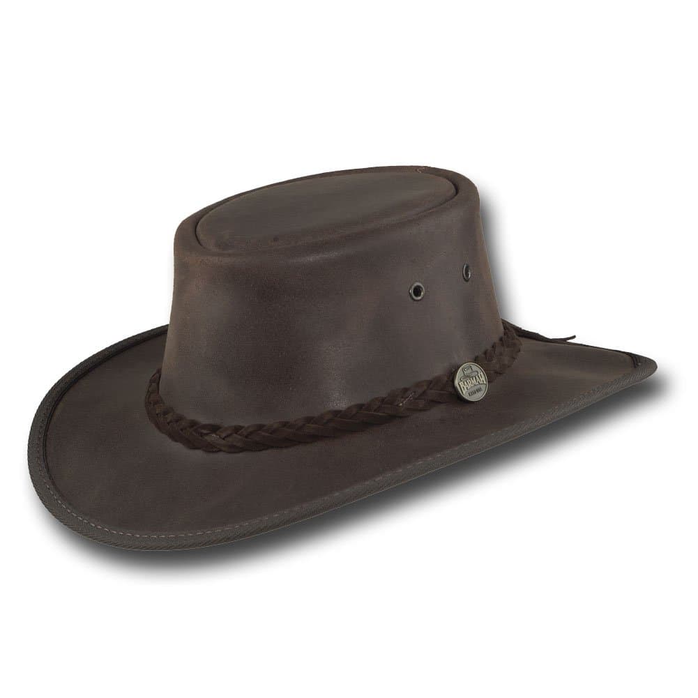 Barmah Hats Squashy Oiled Leather Hat - Item 1024