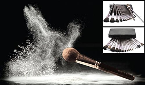 Best Makeup Brush Set - 18 Professional Makeup Brushes with Trendy Coffee-Color Cosmetic Bag Case - A Flawless Makeup Application Starts with the Best Tool Kit!