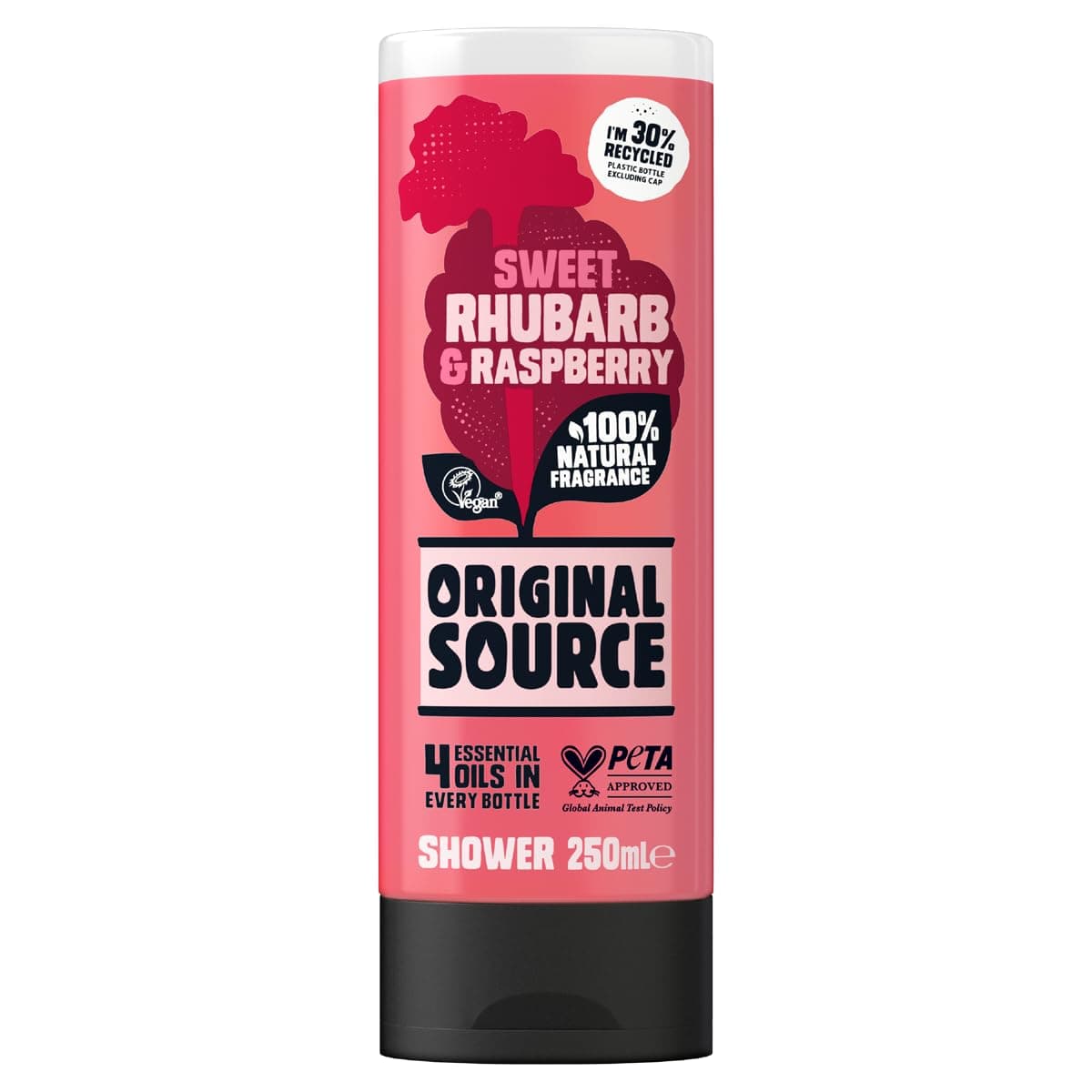 Rhubarb and Raspberry Shower Gel, 250ml