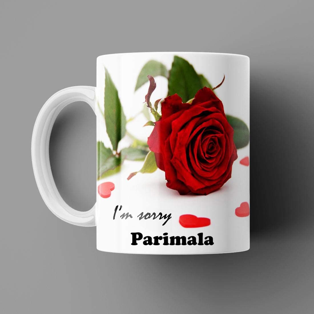 Parimala I AM Sorry Printed White Ceramic Coffee Mug (350) ml