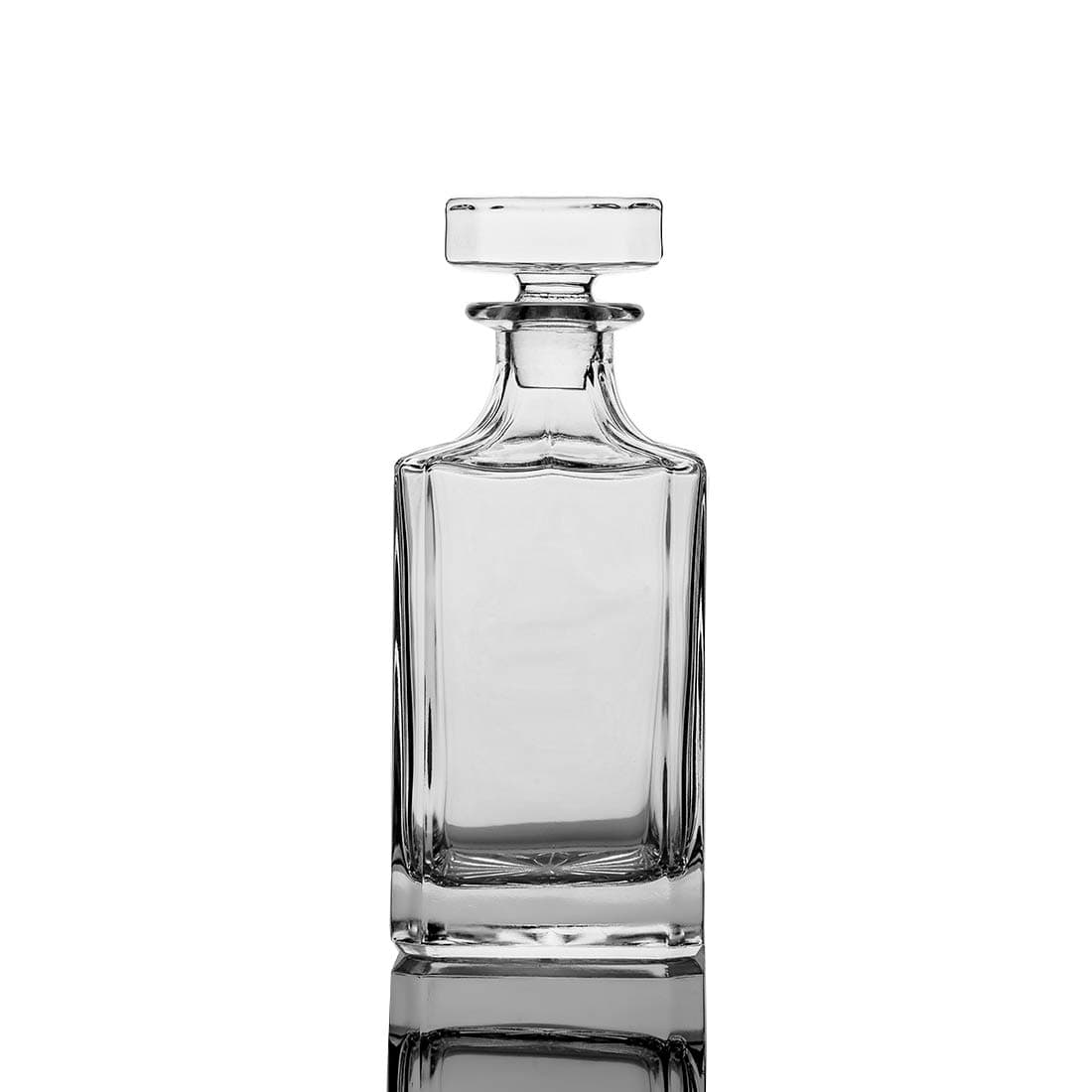 Square 25oz Whiskey Decanter with Glass Stopper