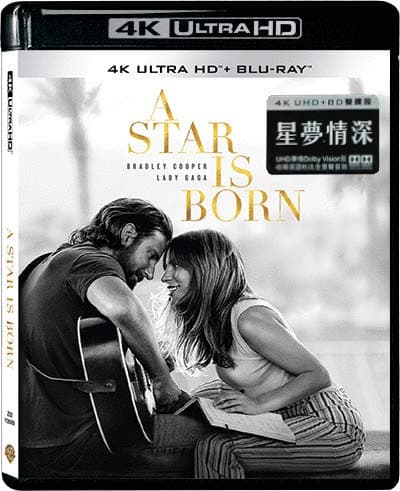 A Star Is Born (4K UHD + Blu-Ray) (Hong Kong Version / Chinese subtitled) 星夢情深