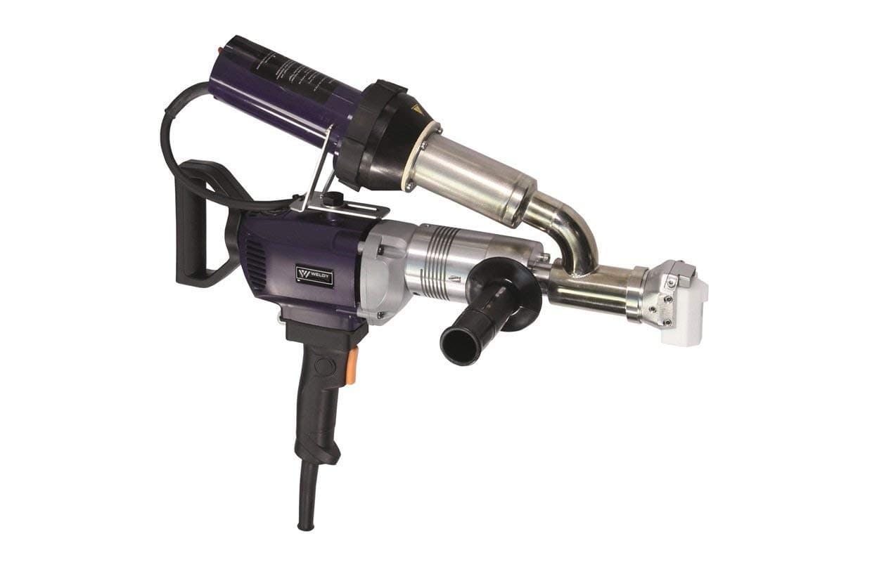 WELDY 3400W Handheld Plastic Extrusion Welding Machine kit Hot Air Plastic Welder Gun Vinyl Weld Extruder Welder Machine (EX2)