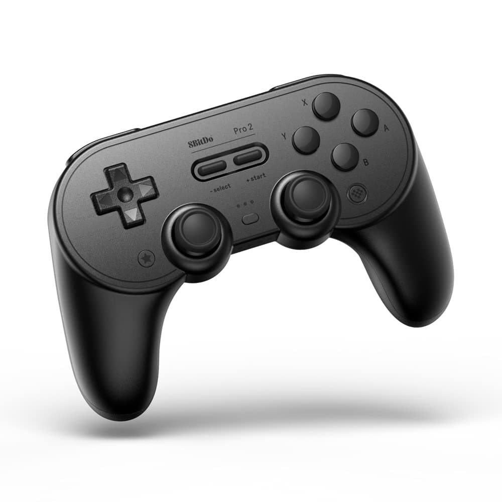 8Bitdo Pro 2 ゲームパッド(ブラックエディション) NS Switch・PC・Android・macOS・Steam Deck・iPhone・iPad・macOS・Apple TV・Respberry Pi用