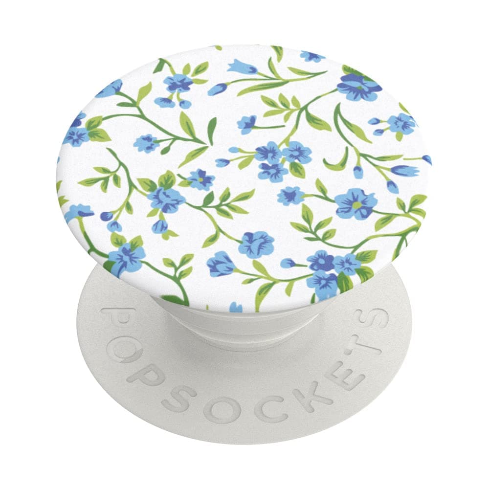 PopSockets Phone Grip with Expanding Kickstand, Floral PopGrip - Blue Ditsy
