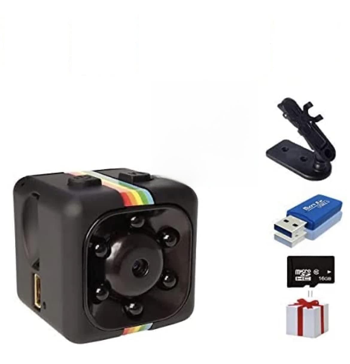 Spy Camera, Papakoyal Hidden Camera Mini Camera HD 1080P/720P Spy Cam Wireless Small Portable Night Vision Motion Detection for Home, Car, Drone, Office with 16GB Card & Card Reader