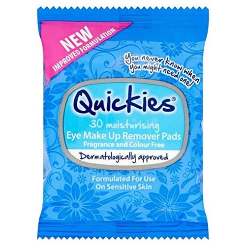 Quickies Eye Make-Up Remover Pads 30 per pack (PACK OF 6)