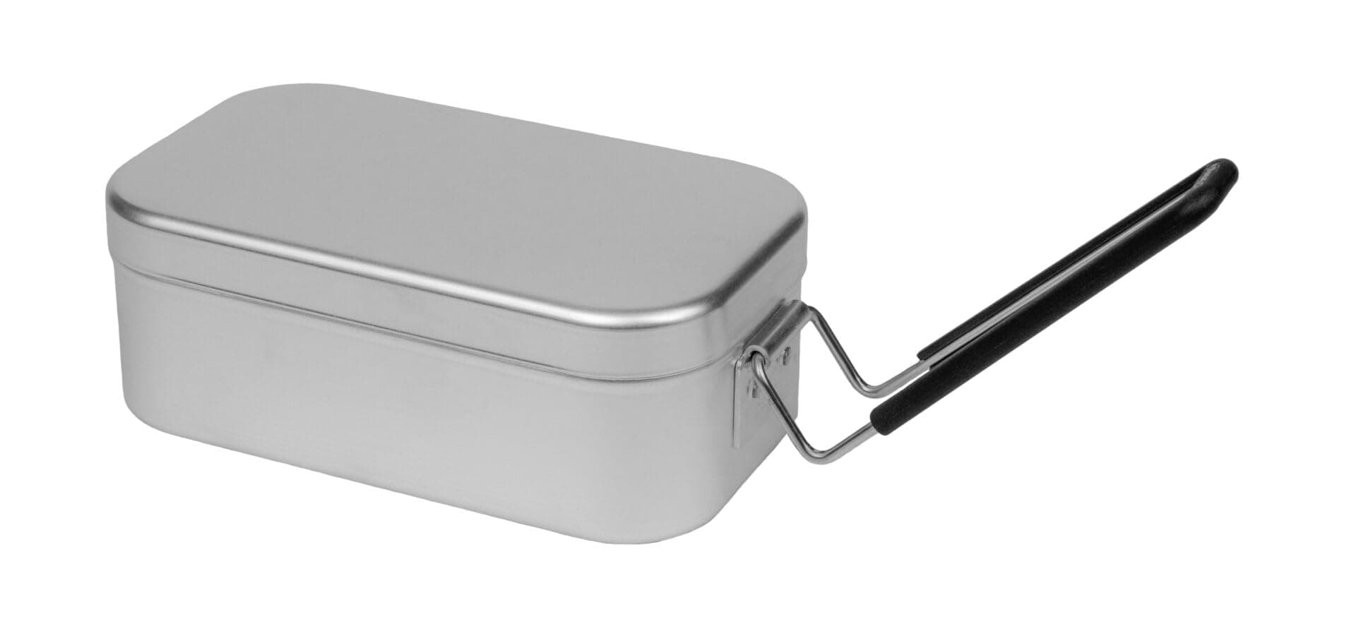 Regular Aluminium Mess Tin with Handle - 165x90x65 mm for Camping, Hiking, Backpacking, Fishing