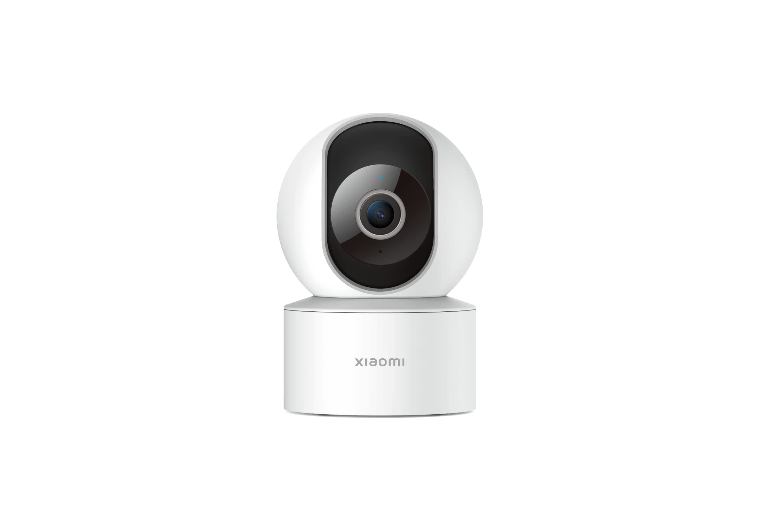 Smart Camera C200, 360° Vision, AI Human Detection, Clear and Crisp Video, Enhanced Night Vision, Full Encryption for Privacy Protection, Smart Voice Control, Fast Forward Playback Speed, White