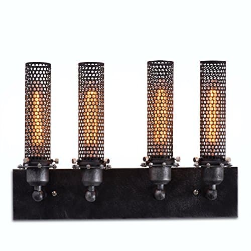 4 Lights Antique Metal Bath Light Wall Sconce