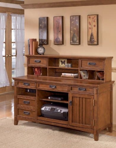 AtHomeMart 2PC Large Credenza and Low Hutch