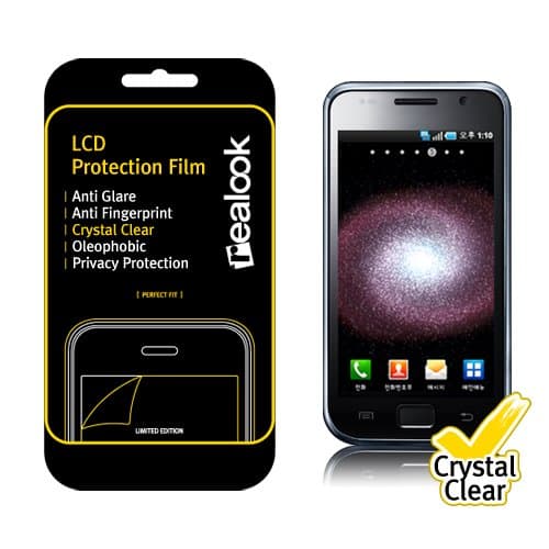 Samsung Galaxy S int'l Unlocked Version (Model# GT-i9000) Screen Protector, REALOOK Screen Protector for Samsung Galaxy S int'l Unlocked Version (Model# GT-i9000) Crystal Clear 2-PK