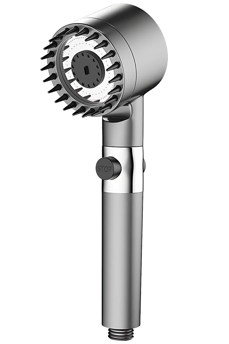 Rainfall Shower Head with 4 Modes Filter High Pressure Shower Head for Bathroom Shower Head with Silicone Spa/Massage Head