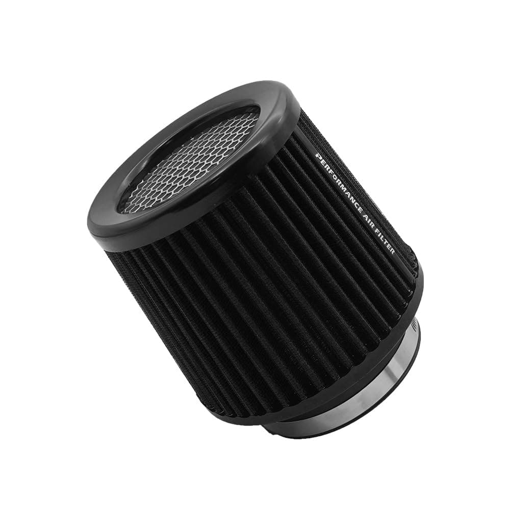 3 3.5 4 inch Cold Air Intake Filter 76mm 89mm 101mm Performance Cone Air Filters Universal for Racing Sport Car 3 Sizes in 1… (Black), XH-UN101-101-BK