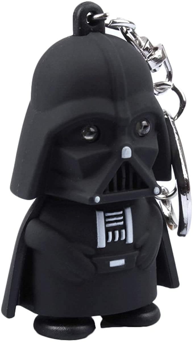 Star Wars Darth Vader Keychain with LED Flashlight & Sound Black