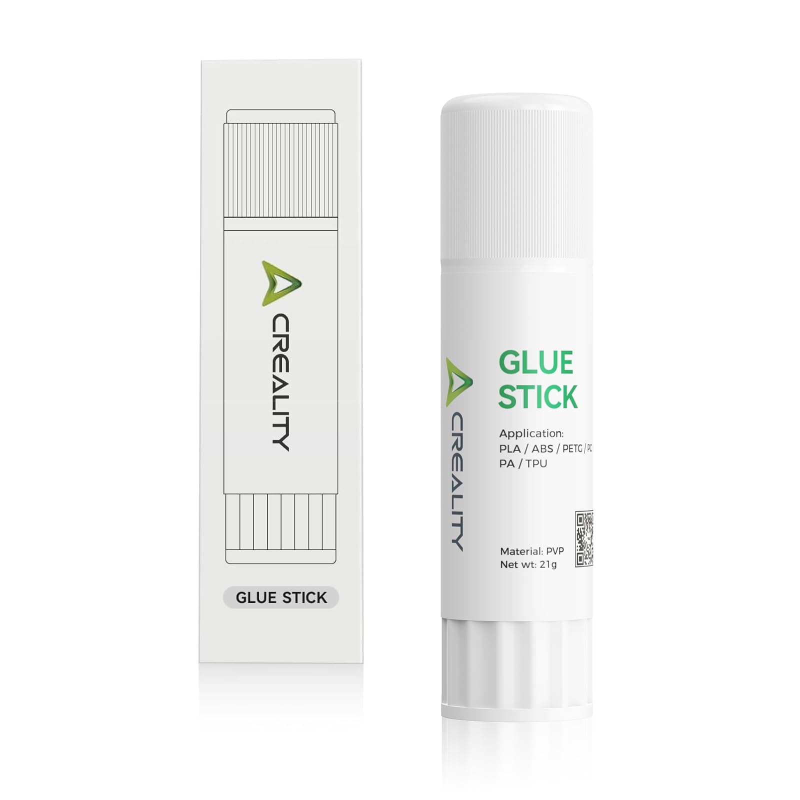 Creality Official 3D Printer Adhesive Stick Warping Reducing Glue Stick for Hot Bed 3D Printer Bed - PVP Solid 3D Print Glue Stick for PLA/ABS/PETG/PC/PA/TPU (Pack of 1)