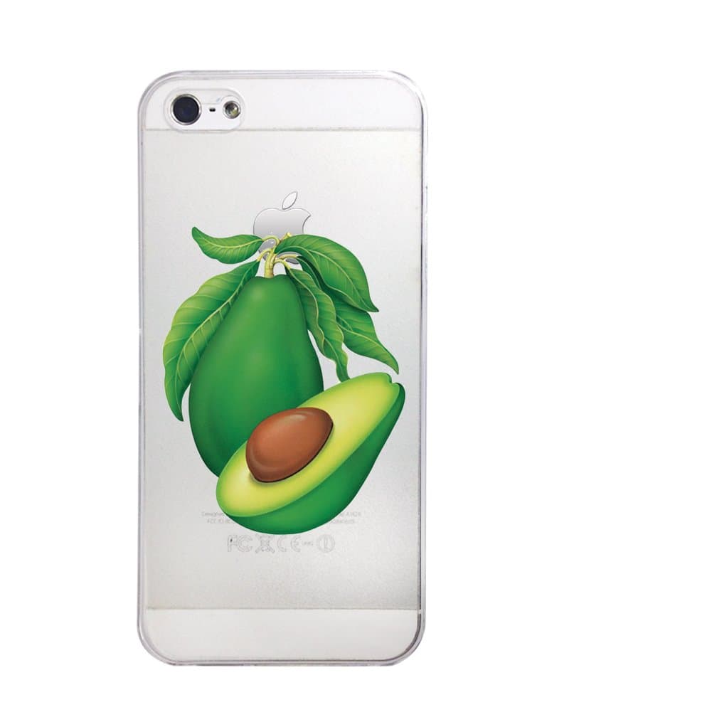 Avocado Slim Transparent Plastic Phone Case for Iphone 5 5s ^_^ Yurishop (VA1116.5sl)