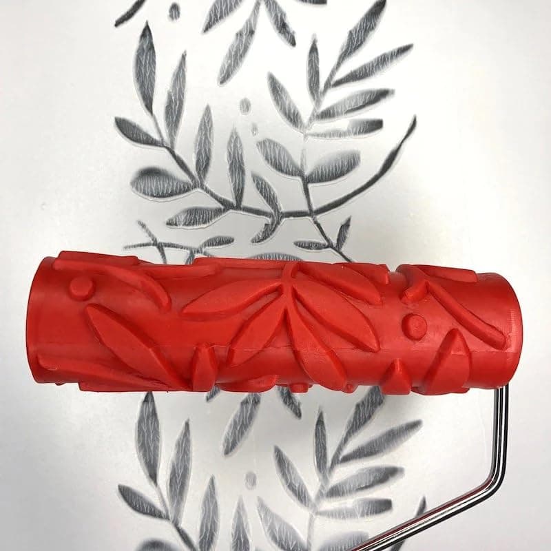 Decorative Art Texture Roller - 7" Roller (Artsy Leaf Pattern)