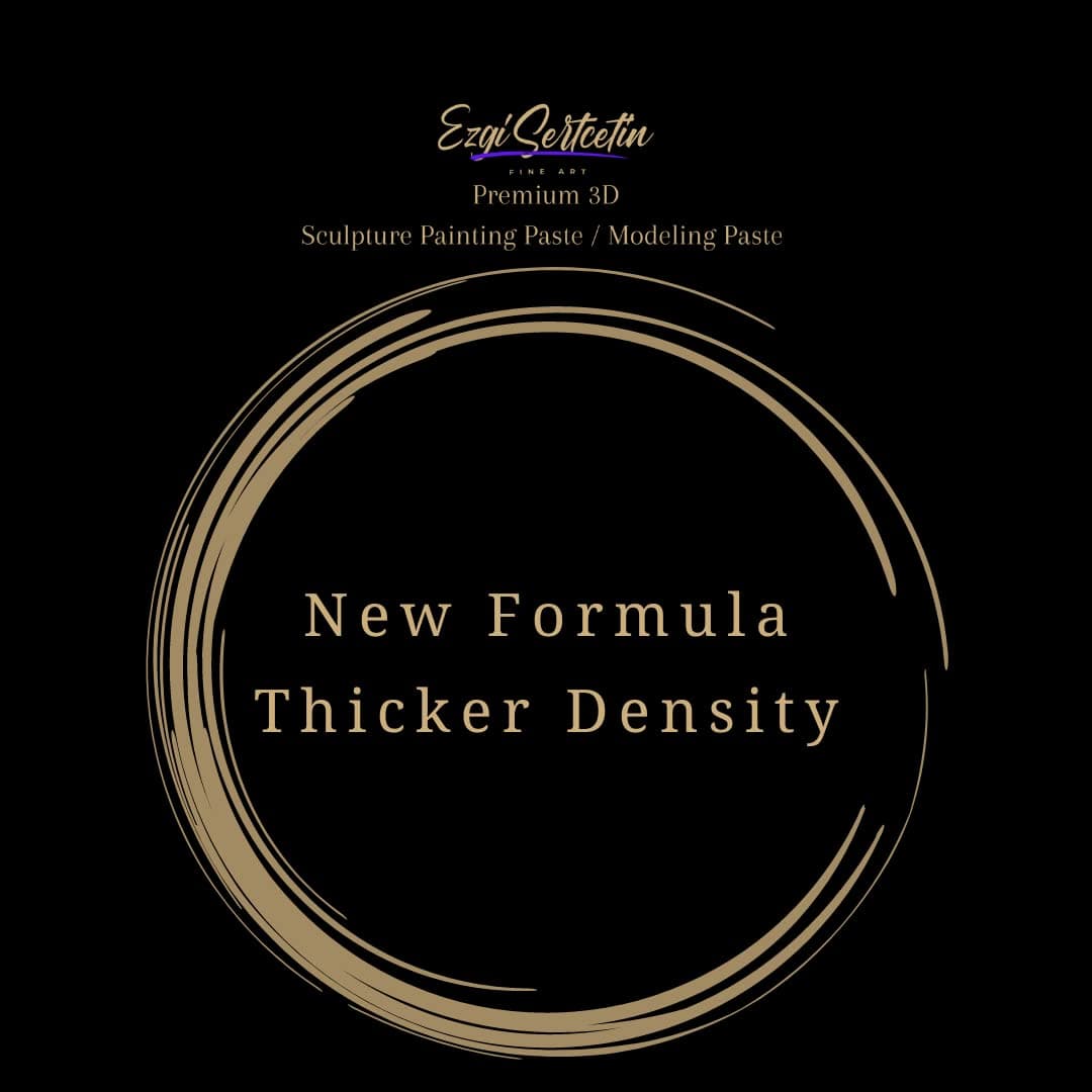 3D Sculpture Painting Paste|Texture Paste|Decorative Plaster|Ready to Use|Unique Colors|Ideal for Artwork|Stencil|Flowers|Texture|Art Relief| 6 oz (Metallic Silver)