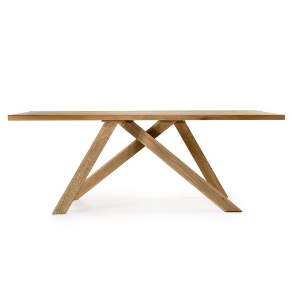 Amazon Brand Kael Table, 180 x 90 x 75 cm, Natural Oiled Wild Oak