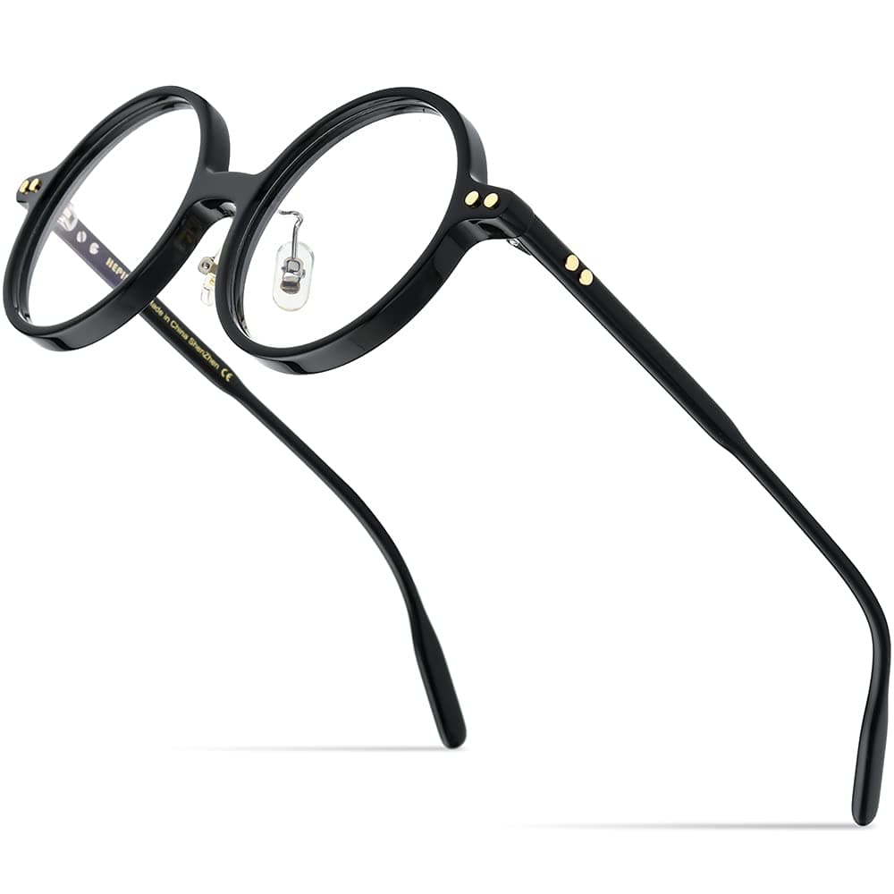 HEPIDEM Acetate Men Vintage Round Optical Glasses Frame Spectacles Optical Eyeglasses Zolman