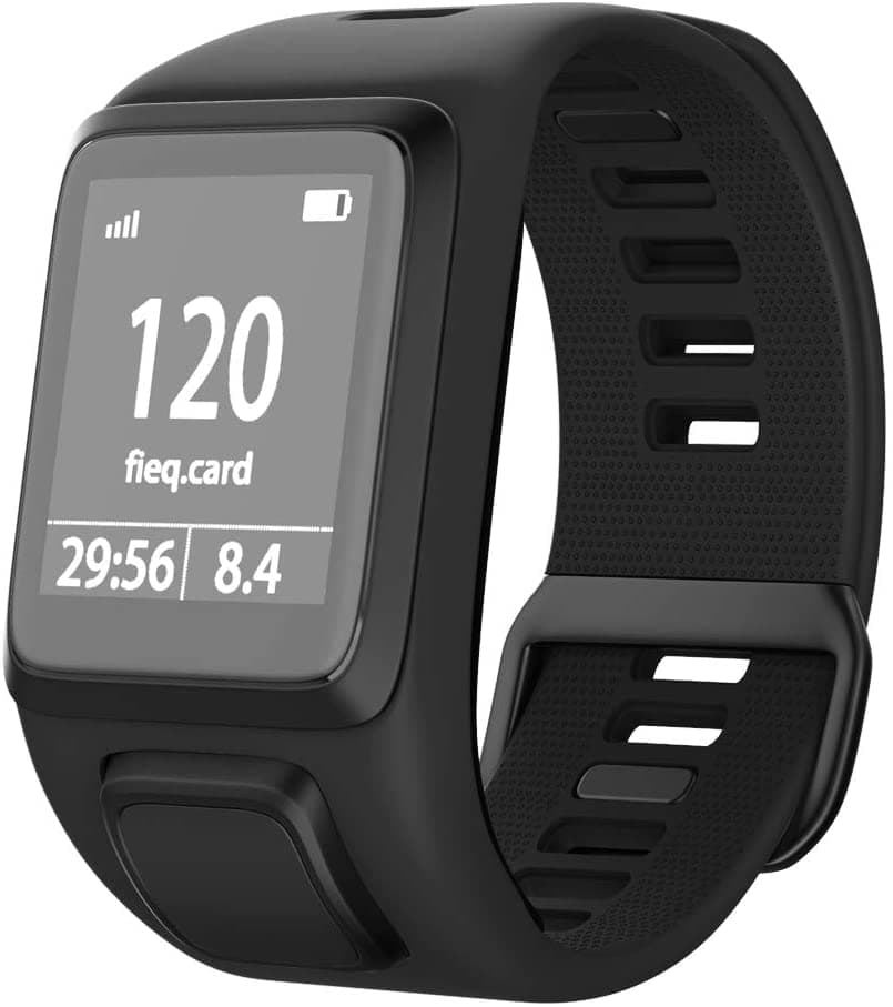 NotoCityCompatible with Tomtom Watch Band Silicone Watch Strap Replacement for Spark/Spark 3/Golfer 2/Adventurer/Runner 2/3 Smartwatch