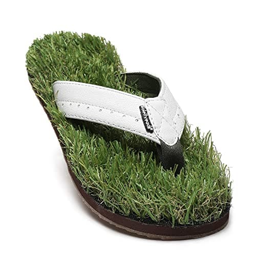 SOLETHREADS GRASS | Grass Textured | Natural Feel | Comfy | Soft | Fabric Synthetic Strap | Slippers | Flip Flops for Men