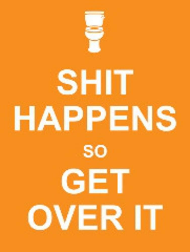 Shit Happens So Get Over It Hardcover – June 1, 2012