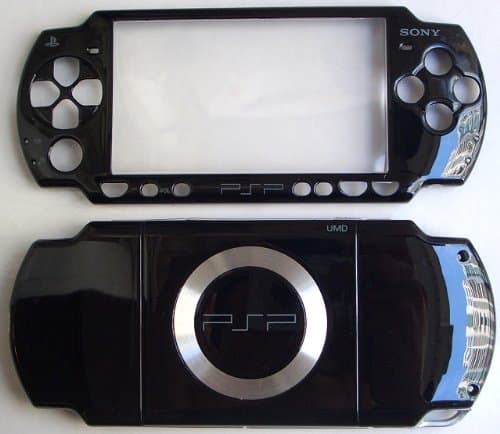 Piano Black PSP 2000 Series Full Shell Cover Housing Replacement with Button Set