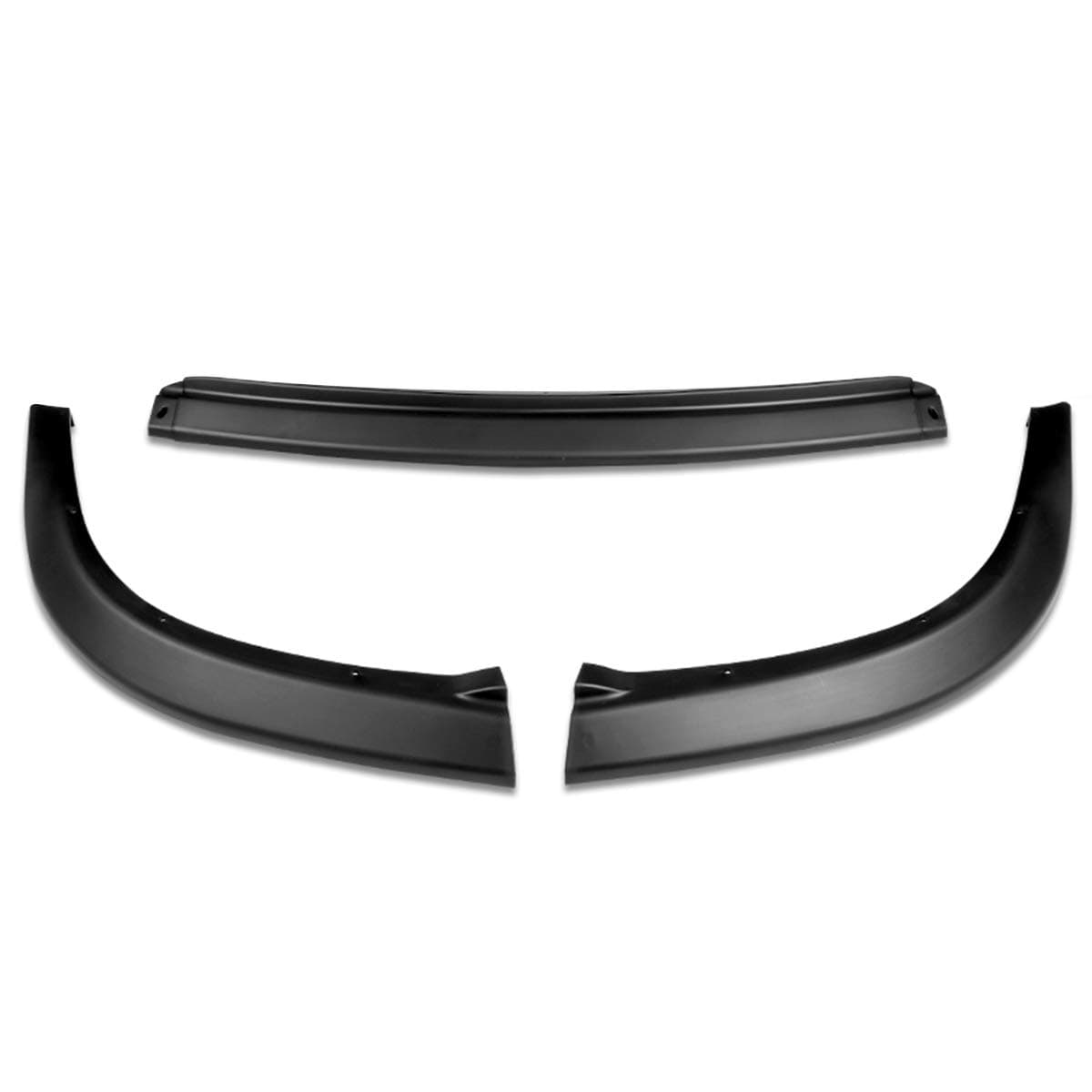 DNA MOTORING 2-PU-529 3PC CS2 Style Matte Black Front Bumper Lip Compatible with 06-07 Subaru Impreza WRX STI
