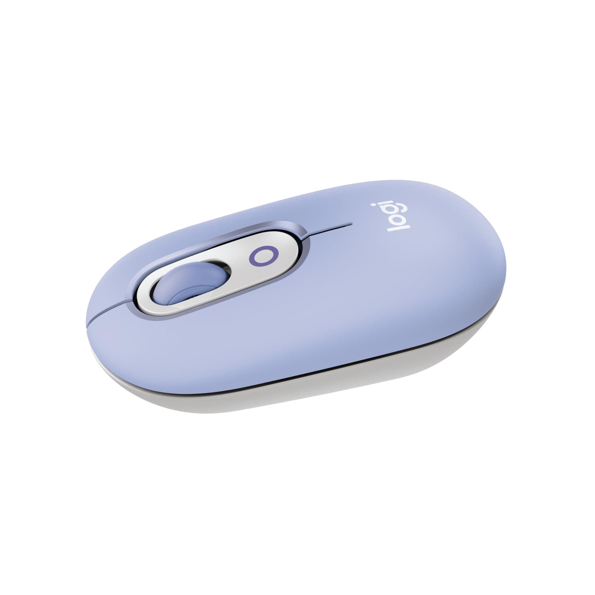 Logitech POP Mouse, Compact and Portable Wireless Bluetooth Mouse with Programmable Buttons and Quiet Clicks, Easy-Switch Between up to 3 Devices, Laptop, Tablet, PC - Lilac