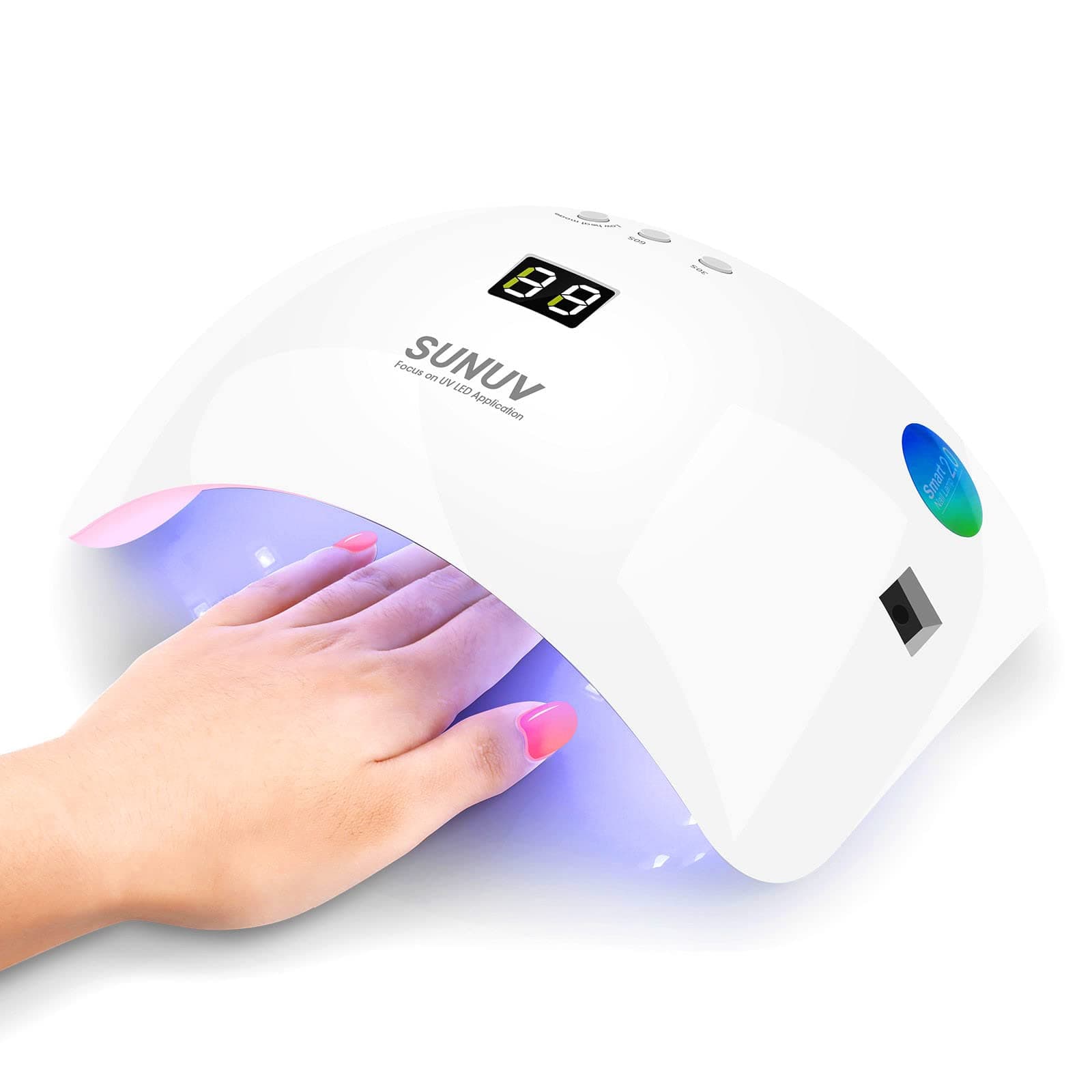 SUNUV UV LED Nail Lamp,UV Light for Gel Nails Polish Professional Nail Dryer Curing Lamp with 3 Timers for Home DIY and Nail Salons