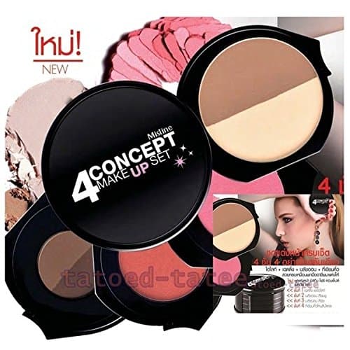 NEW MISTINE 4 CONCEPT MAKEUP SET HI-LIGHT,SHADING,BLUSH ON,EYEBROW