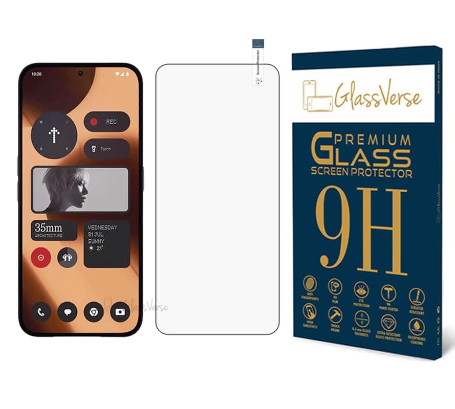 9H Tempered Glass For Nothing Phone 2a Plus (PACK OF 1) with Free Installation Kit Full screen Coverage - 6.7 inch