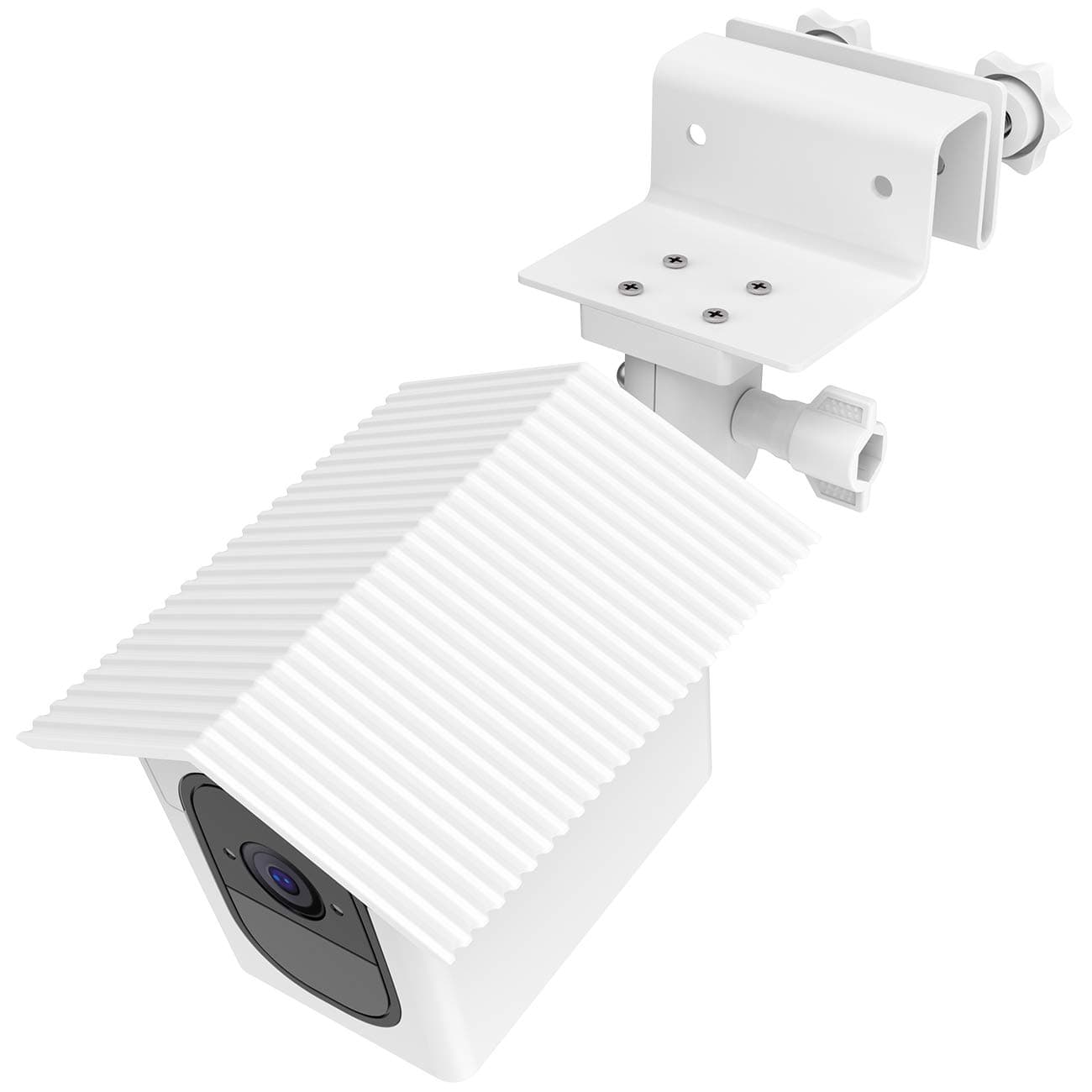 Arlo Pro 2 Gutter Mount + Weatherproof Birdhouse Hard Case - No Tools Required and Simple Install Outdoor Wall Mount Bracket ByTIHUUI(White)