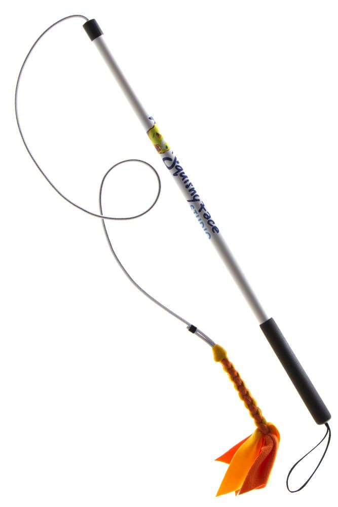 Squishy Face Flirt Pole V2 Orange/Yellow 36 inch