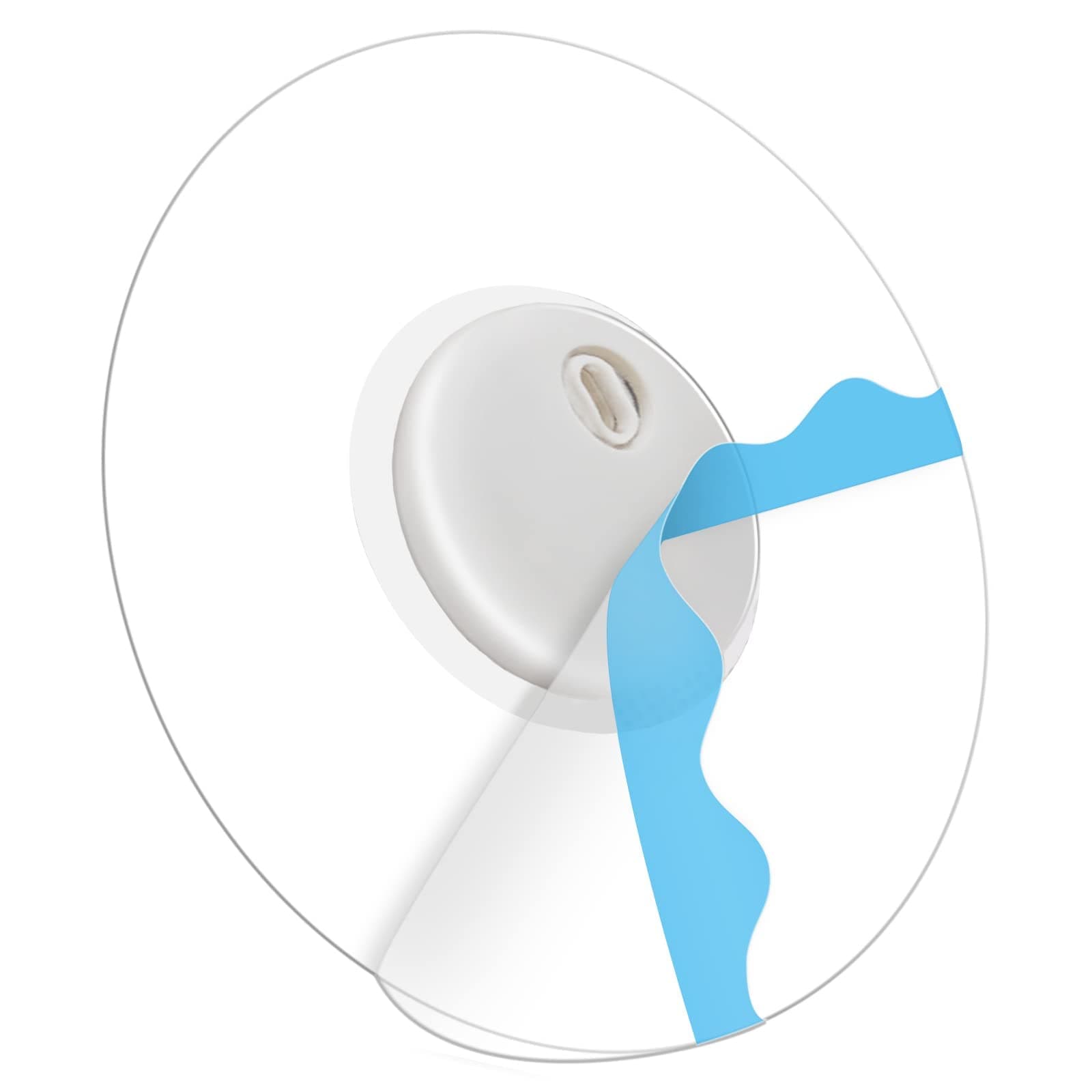 Libre 3 Sensor Covers Waterproof Adhesive for Freestyle Libre 3 Plus Sensor Patches Bump Protective 15 Days Long Stay Hypoallergenic & Latex-Free Transparent Overpatch CGM Tape (60 Pack)