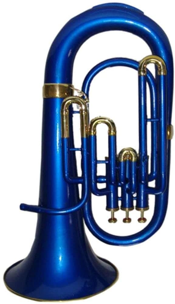 Bb Flat Blue Brass Euphonium With Free Hard Case Mouthpiece