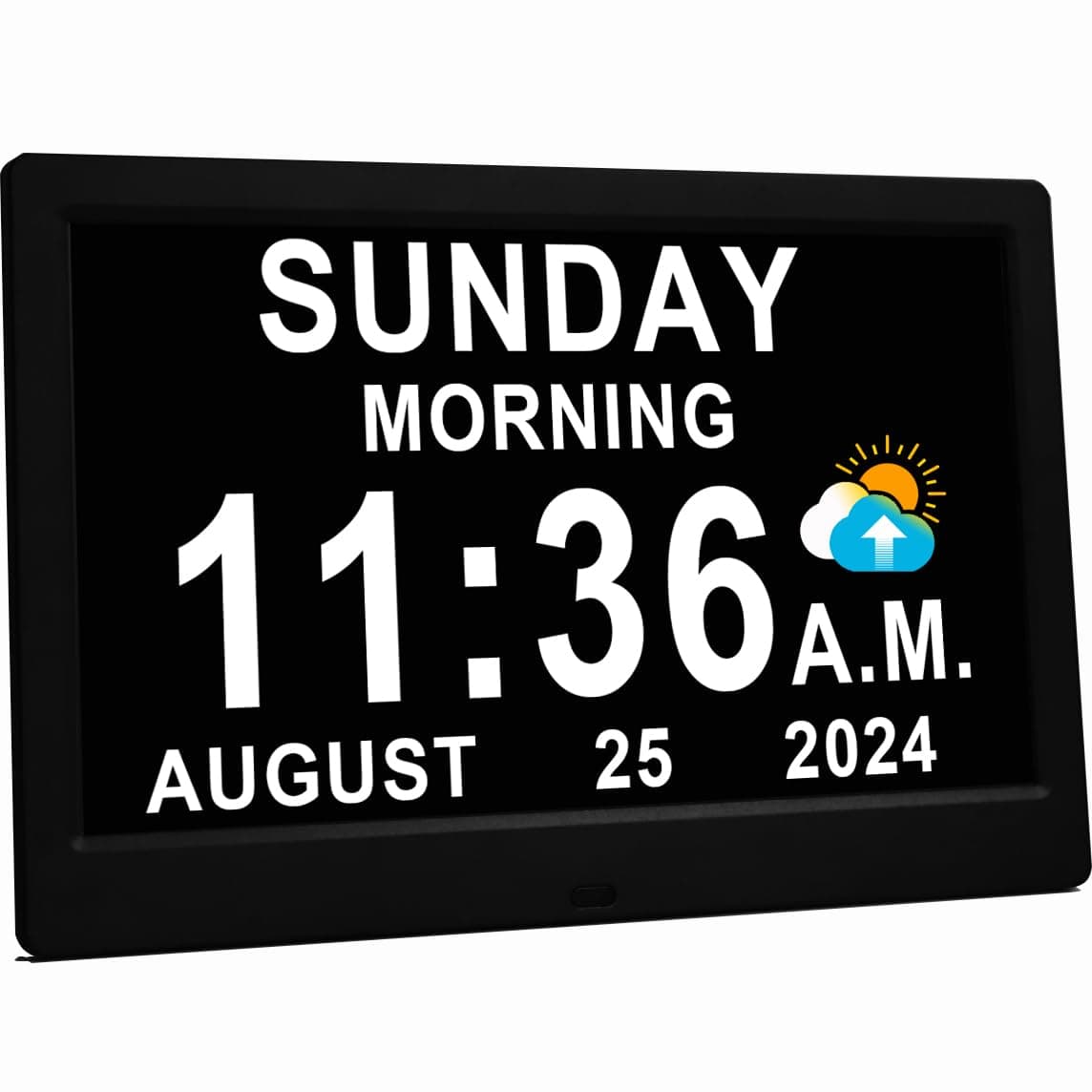 11.5 Inch Extra Large Digital Clock with 27 Alarms, Loud Talking Time, 20 Custom Reminders, Auto DST, 10-Level Auto Dimmer, Day Date Calendar Clock for Seniors Dementia Alzheimers', with Remote