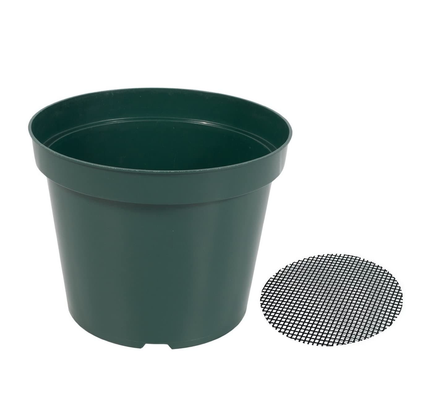 40 Pack 4 Inch Plastic Nursery Pots with Mesh Pad, Thick Sturdy Plastic Plant Pots with Drainage Holes Indoor/Ourdoor Flower Planter Pots, Green