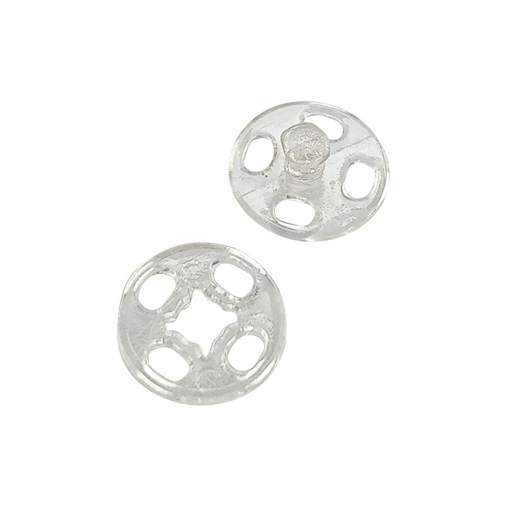 Chenkou CraftPlastic Snap Button Clear Upick 6size Choose 100pcs (13mm)