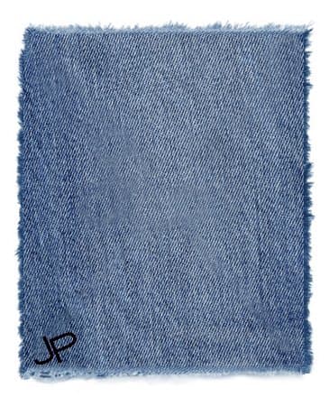 Denim Patch for Jeans made from Recycled Jeans, Iron-on, - Simple