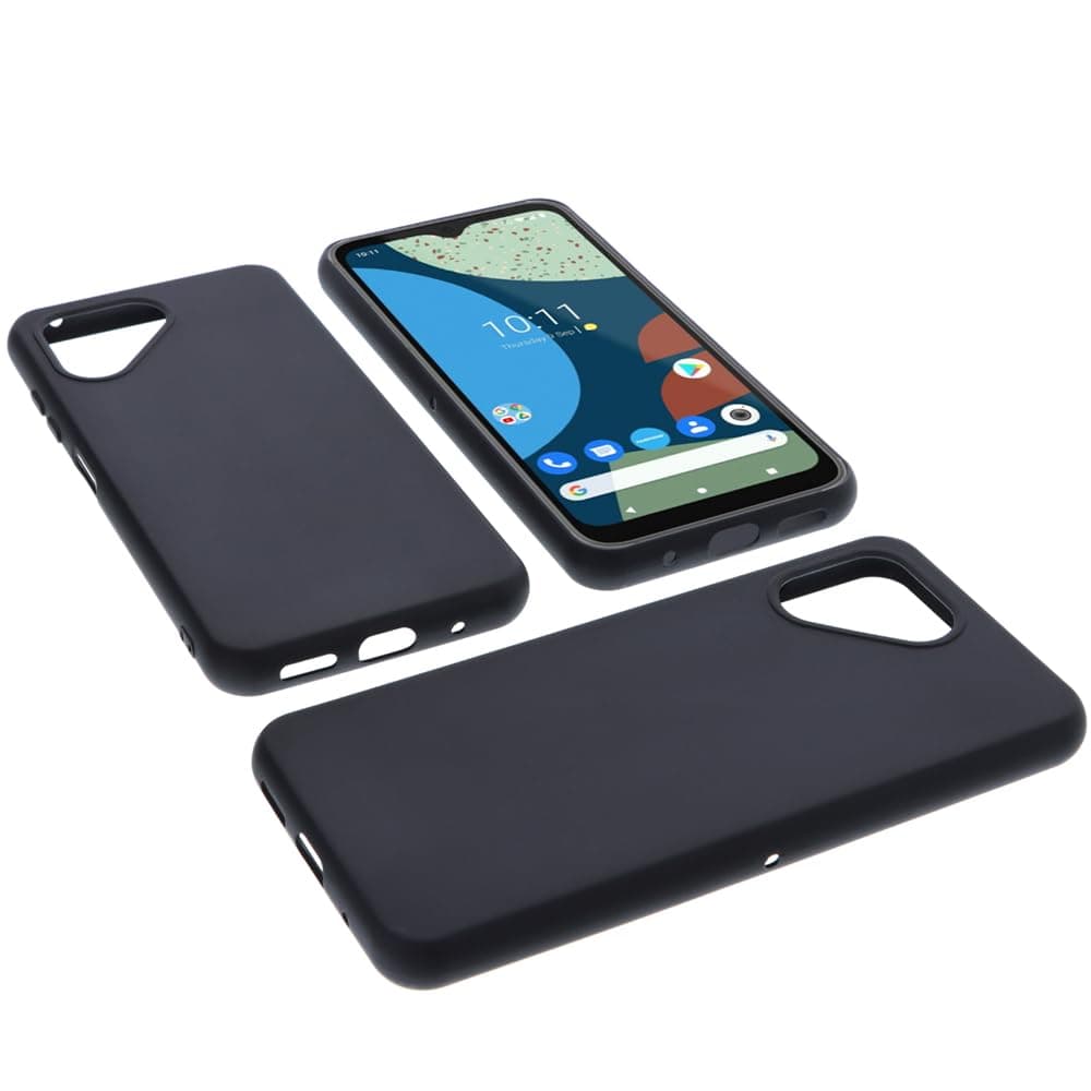 Protective case compatible with Fairphone 4 rubber TPU mobile phone cover black
