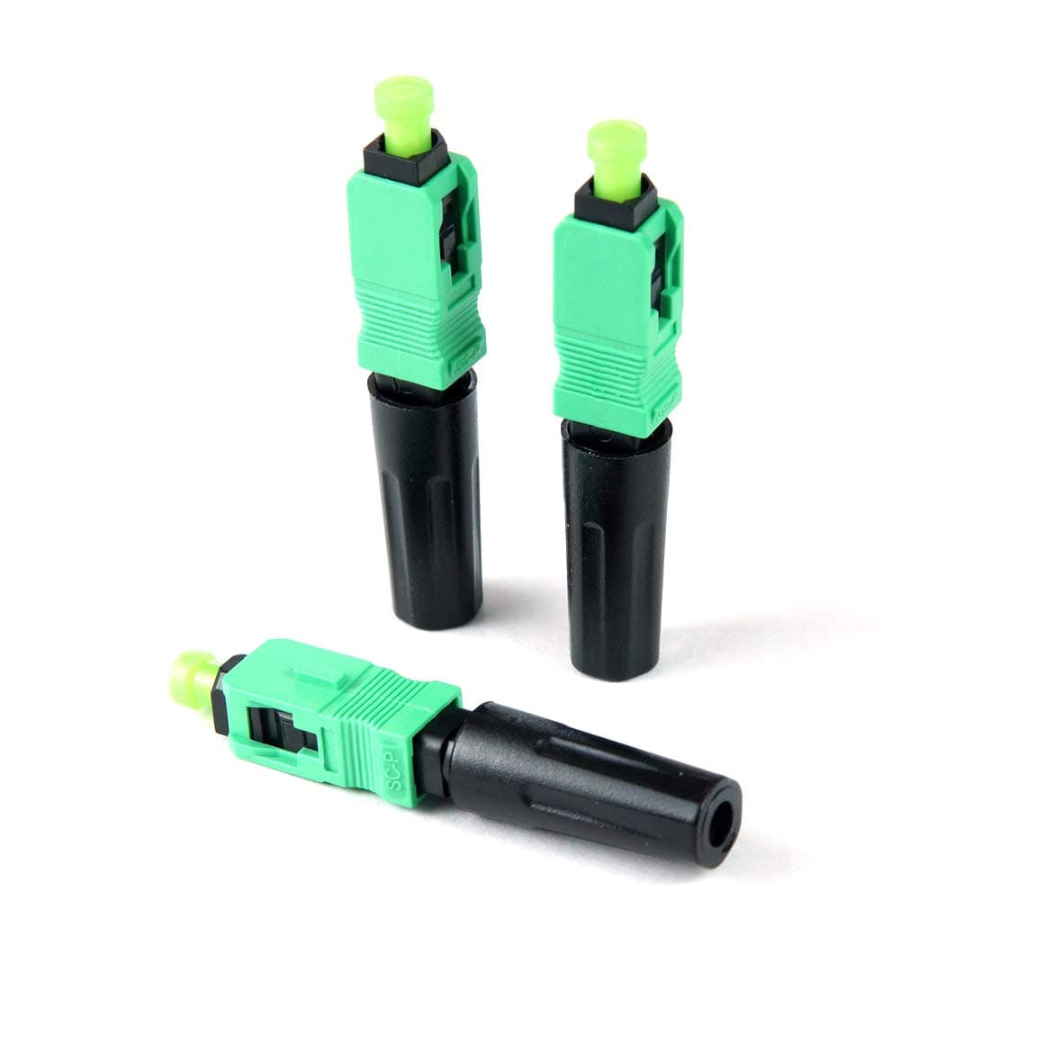 10pcs Fiber Optic Connector Fast Connector Adapter Single Mode for CATV FTTH Network (SC/APC)